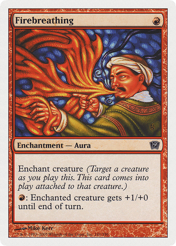 Firebreathing (9ED-181) [9th Edition] Foil MTG Single Wizards of the Coast