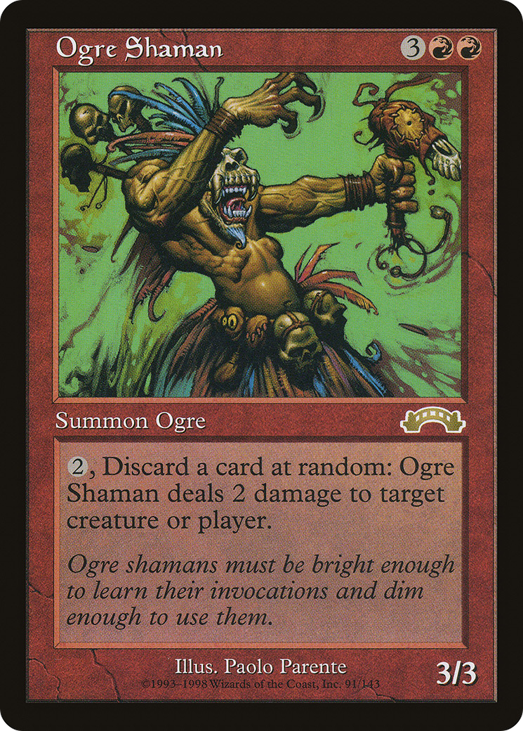 Ogre Shaman (EXO-091) [Exodus] MTG Single Wizards of the Coast