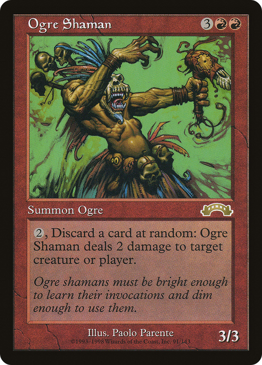 Ogre Shaman (EXO-091) [Exodus] MTG Single Wizards of the Coast