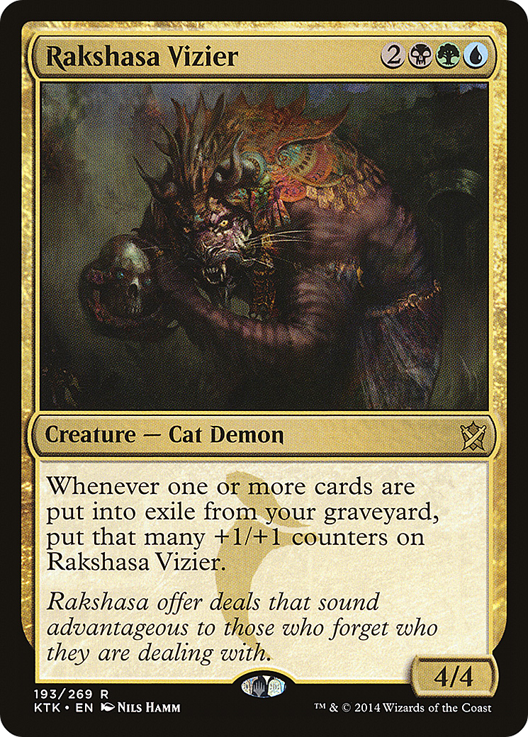 Rakshasa Vizier (KTK-193) [Khans of Tarkir] MTG Single Wizards of the Coast