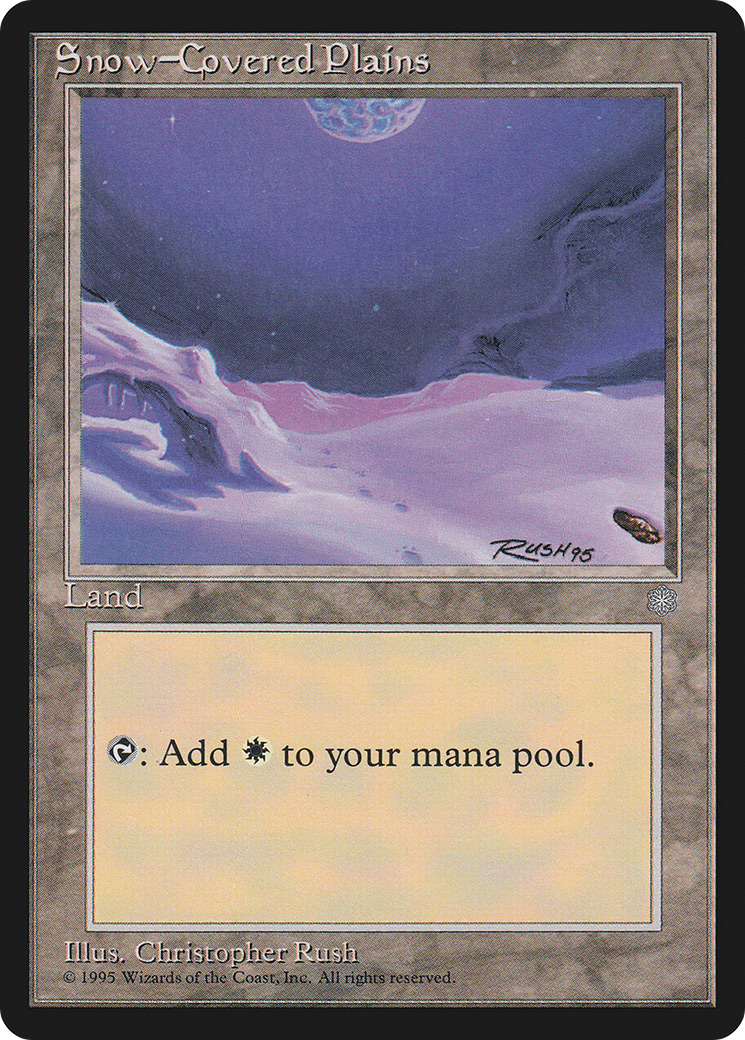 Snow-Covered Plains [Ice Age] MTG Single Magic: The Gathering