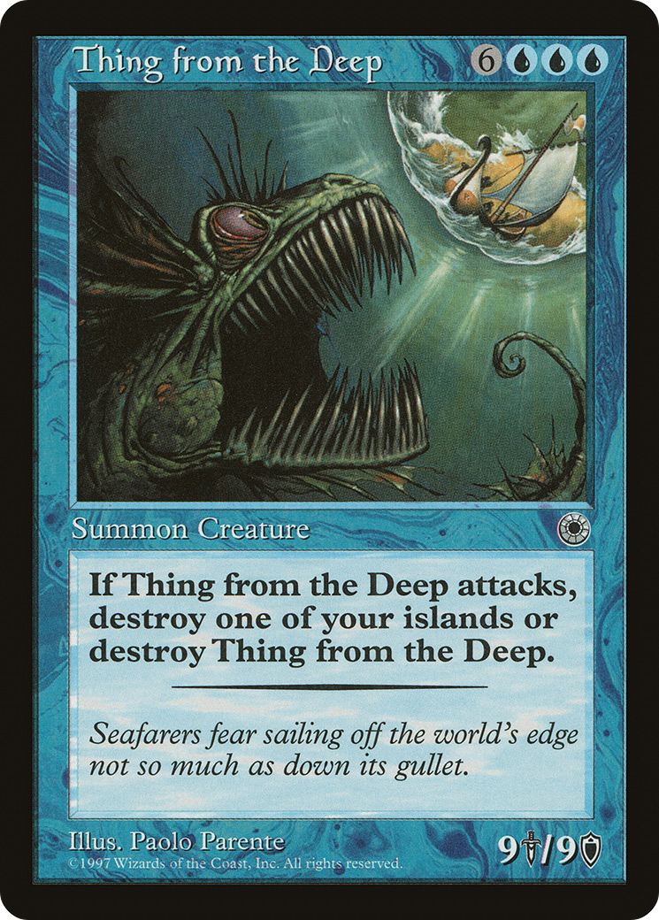 Thing from the Deep (POR-073) [Misc] Portal MTG Single Wizards of the Coast