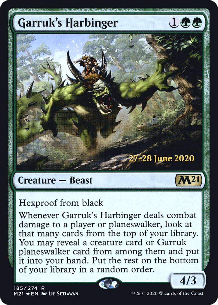 Garruk's Harbinger (PRE-185) [Core Set 2021 Promos] Foil MTG Single Wizards of the Coast