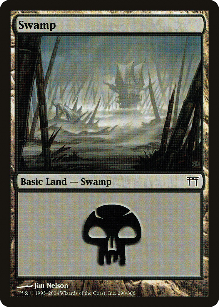 Swamp (CHK-298) [Champions of Kamigawa] MTG Single Wizards of the Coast
