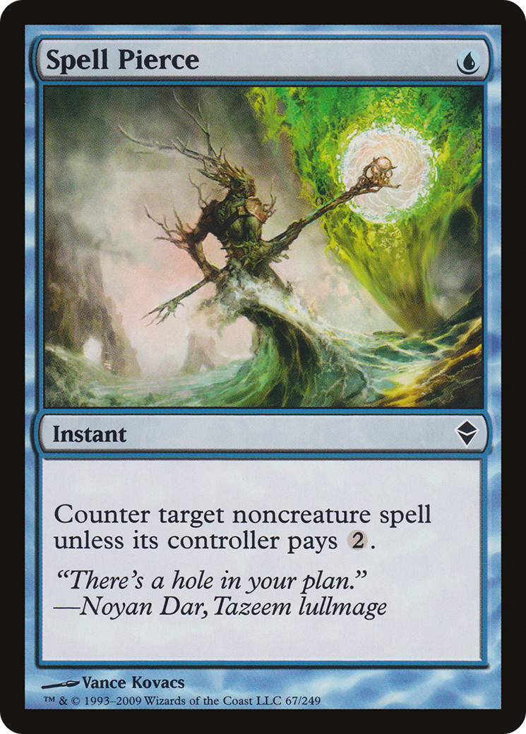 Spell Pierce (ZEN-067) [Zendikar] Foil MTG Single Wizards of the Coast