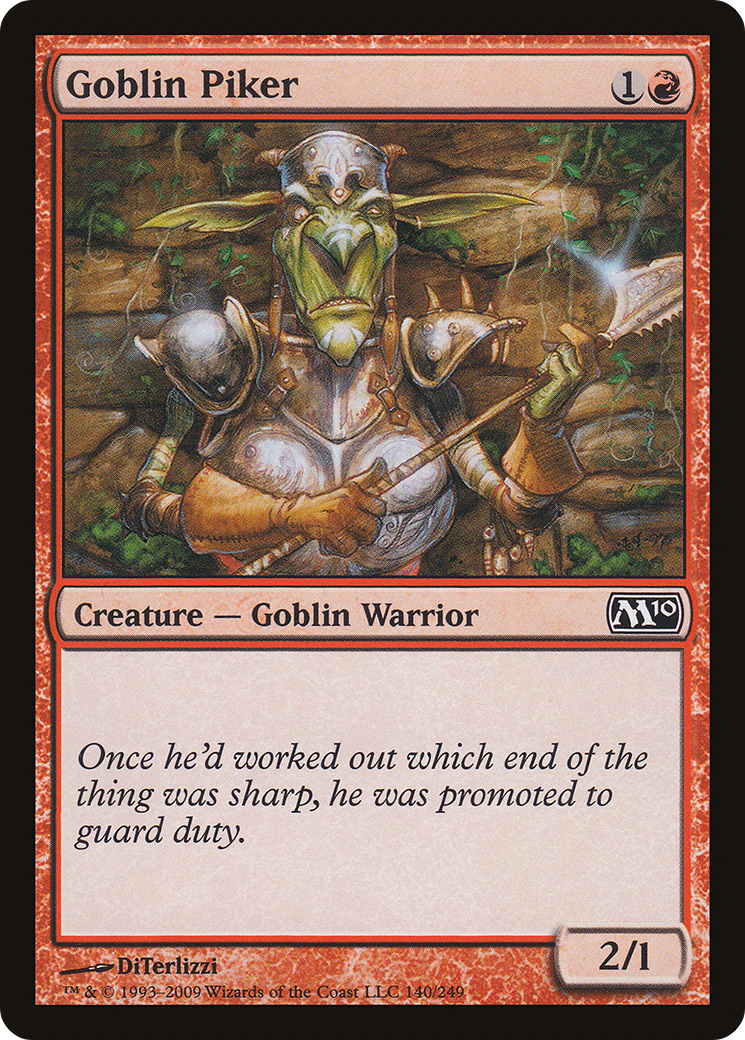 Goblin Piker (M10-140) [Magic 2010] Foil MTG Single Wizards of the Coast