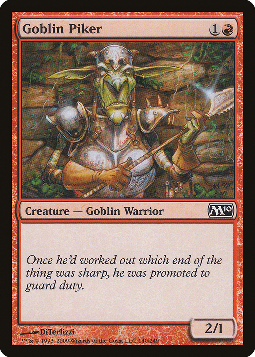Goblin Piker (M10-140) [Magic 2010] Foil MTG Single Wizards of the Coast