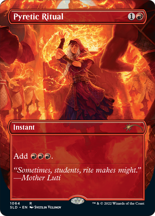 Pyretic Ritual (SLD-1064) [Secret Lair] Drop (Borderless) MTG Single Wizards of the Coast