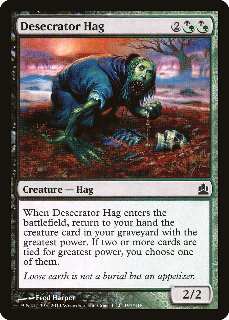 Desecrator Hag (CMD-193) [Commander 2011] MTG Single Wizards of the Coast