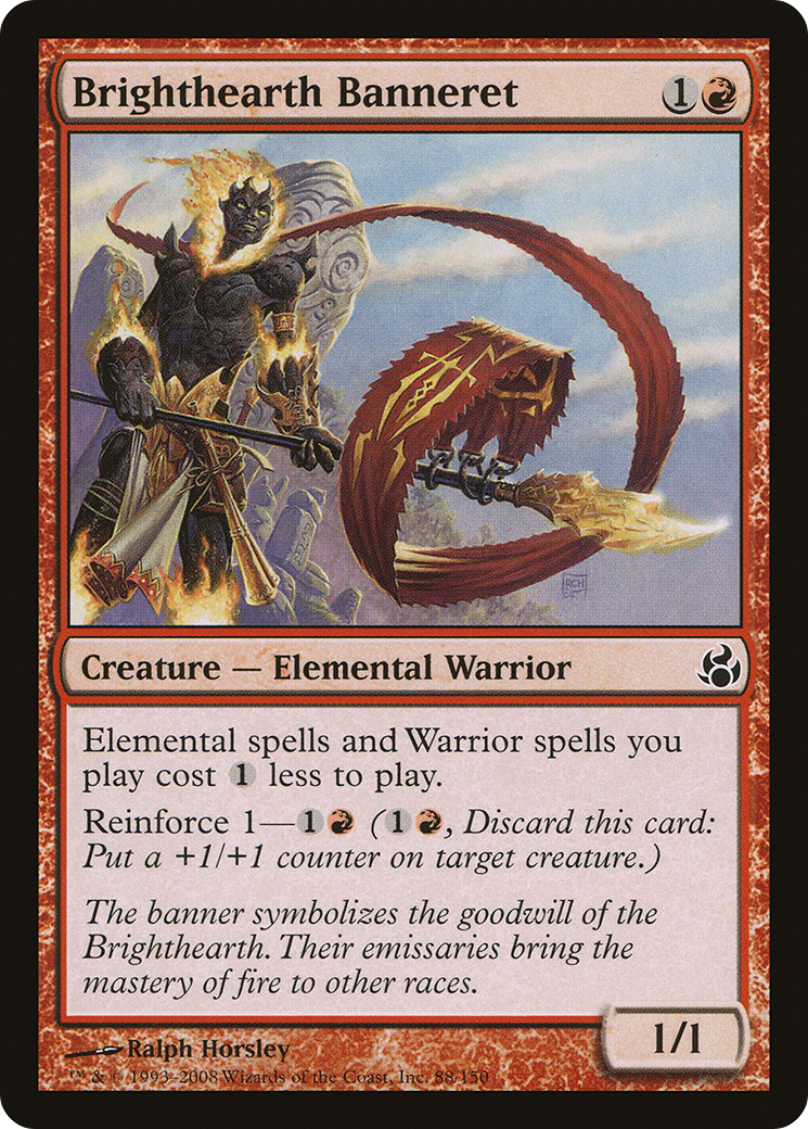 Brighthearth Banneret (MOR-088) [Morningtide] Foil MTG Single Wizards of the Coast