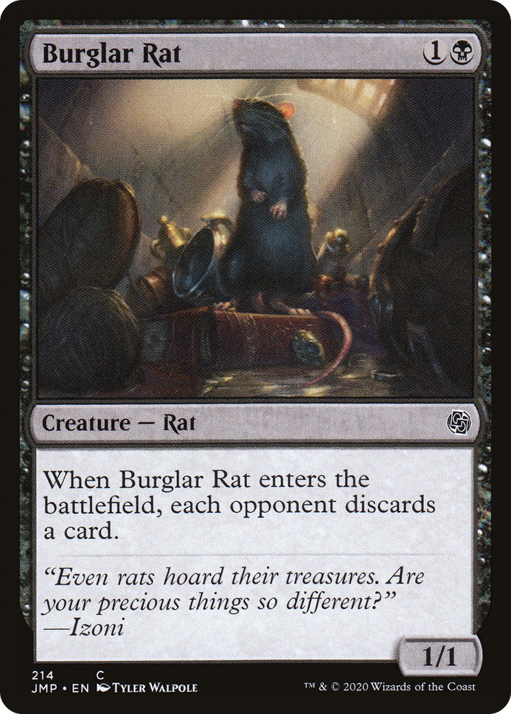 Burglar Rat (JMP-214) [Jumpstart] MTG Single Wizards of the Coast