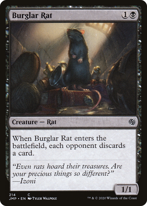 Burglar Rat (JMP-214) [Jumpstart] MTG Single Wizards of the Coast