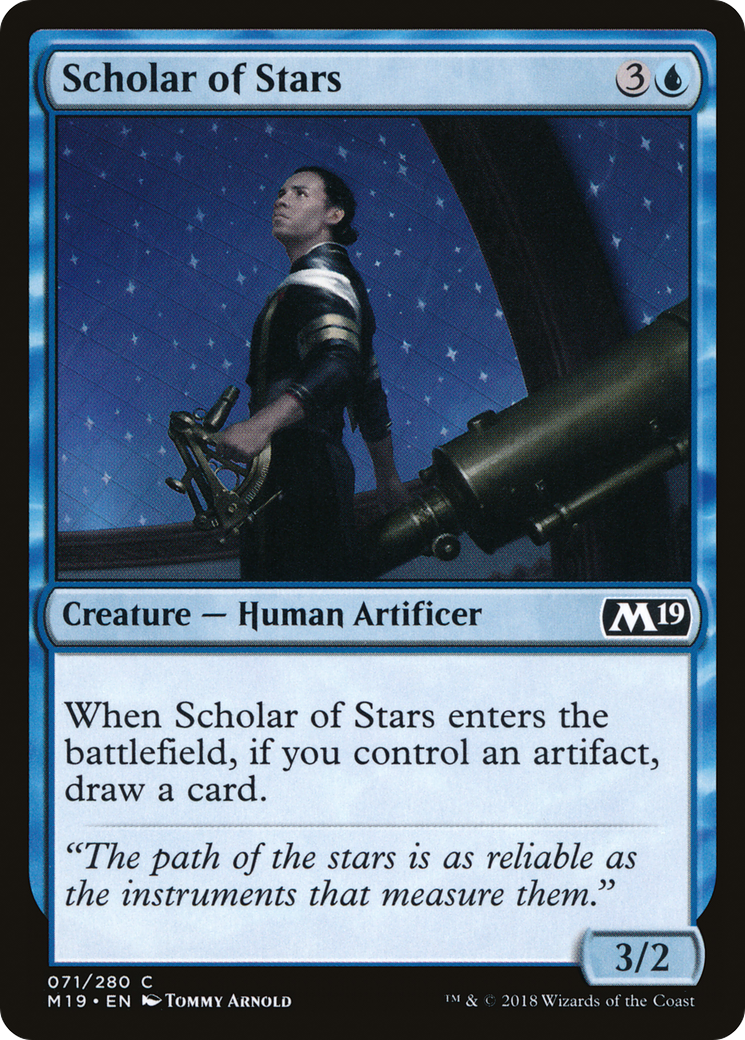 Scholar of Stars (M19-071) [Core Set 2019] MTG Single Wizards of the Coast