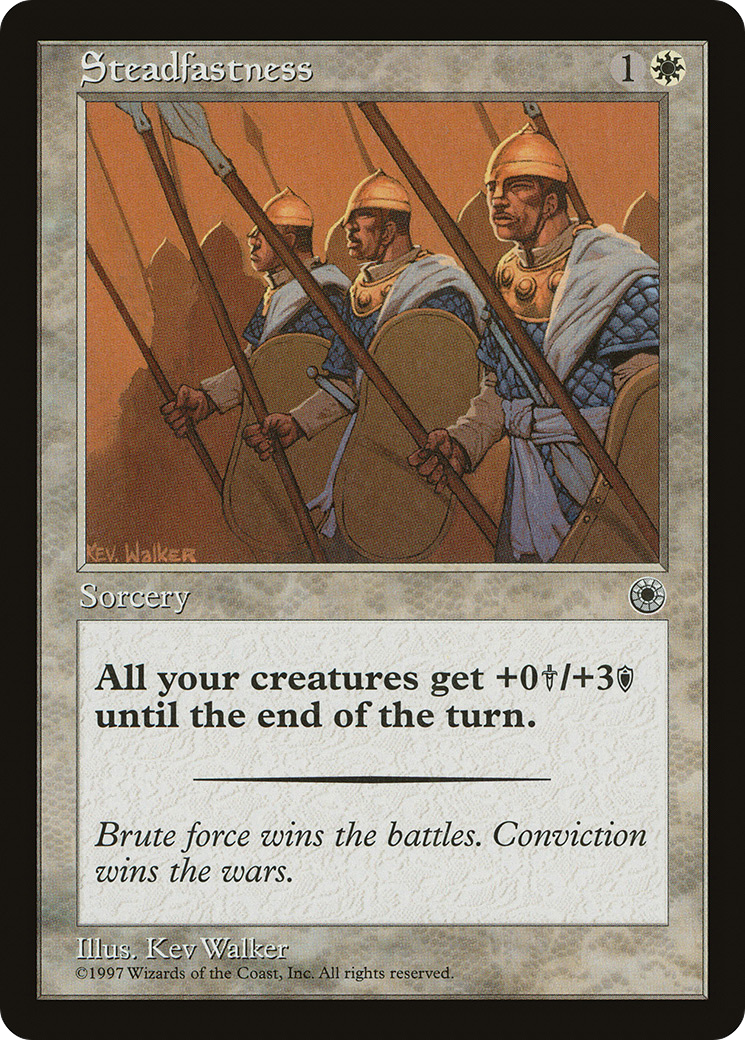 Steadfastness (POR-031) [Misc] Portal MTG Single Wizards of the Coast