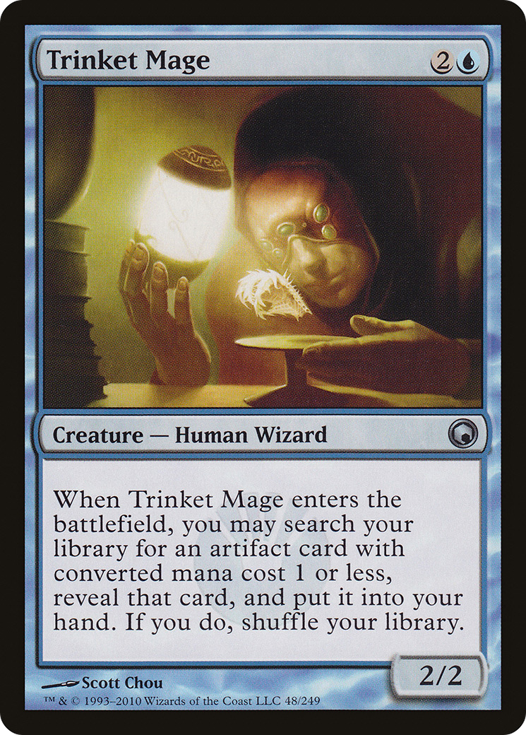 Trinket Mage (SOM-048) [Scars of Mirrodin] Foil MTG Single Wizards of the Coast