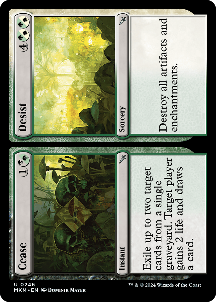 Cease // Desist (MKM-246) [Murders at Karlov Manor] MTG Single Wizards of the Coast