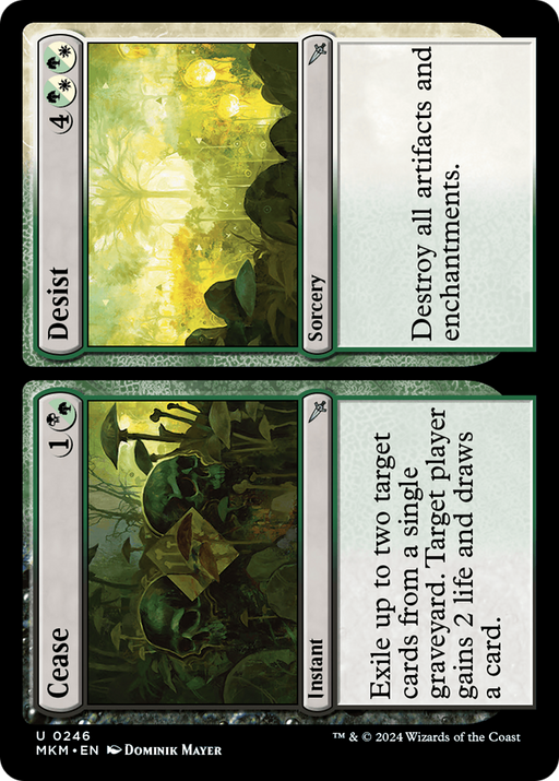 Cease // Desist (MKM-246) [Murders at Karlov Manor] Foil MTG Single Wizards of the Coast