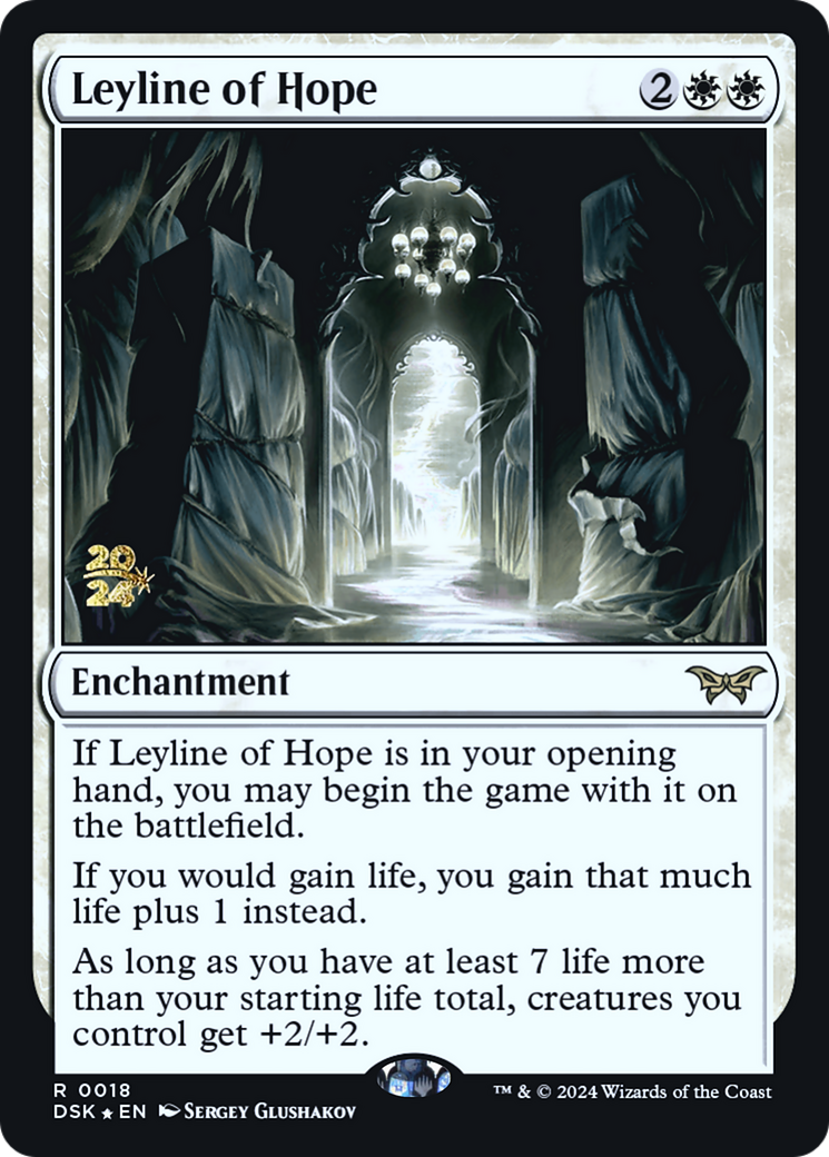 Leyline of Hope (PRE-018) [Duskmourn: House of Horror Promos] Foil MTG Single Wizards of the Coast