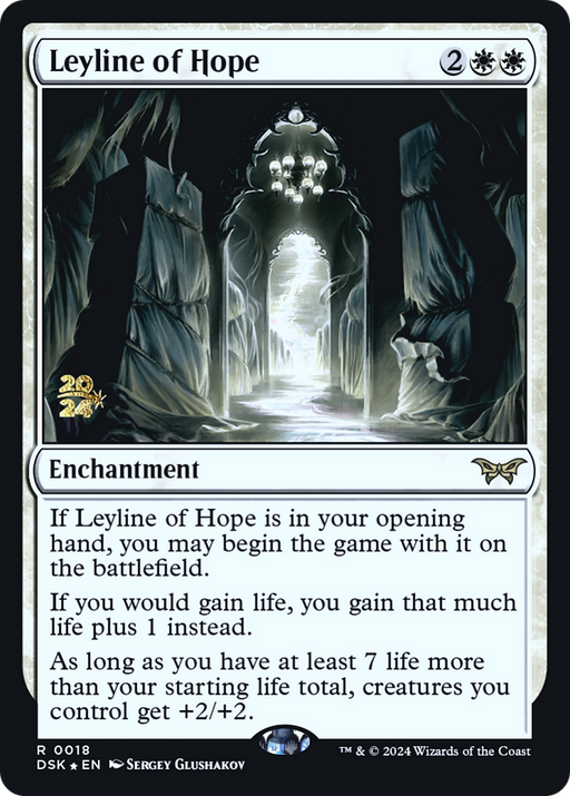 Leyline of Hope (PRE-018) [Duskmourn: House of Horror Promos] Foil MTG Single Wizards of the Coast