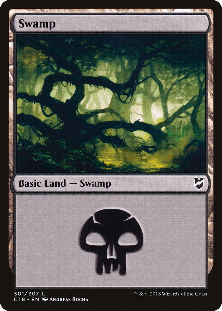 Swamp (301) (C18-301) [Commander 2018] MTG Single Wizards of the Coast