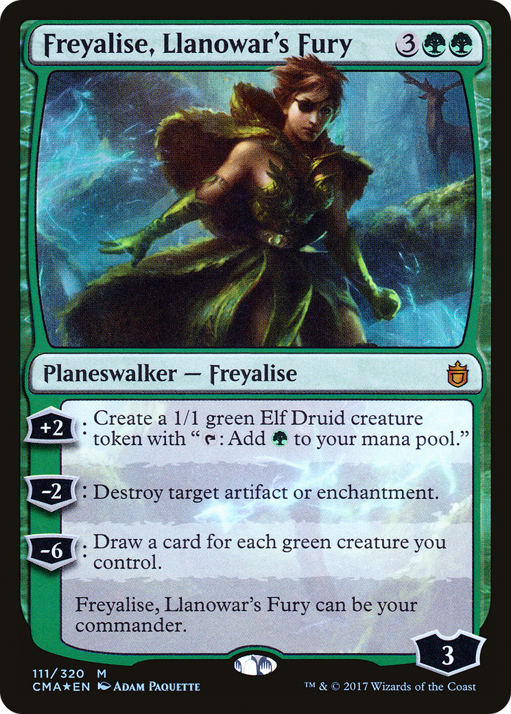 Freyalise, Llanowar's Fury (CMA-111) [Commander Anthology] Foil MTG Single Wizards of the Coast