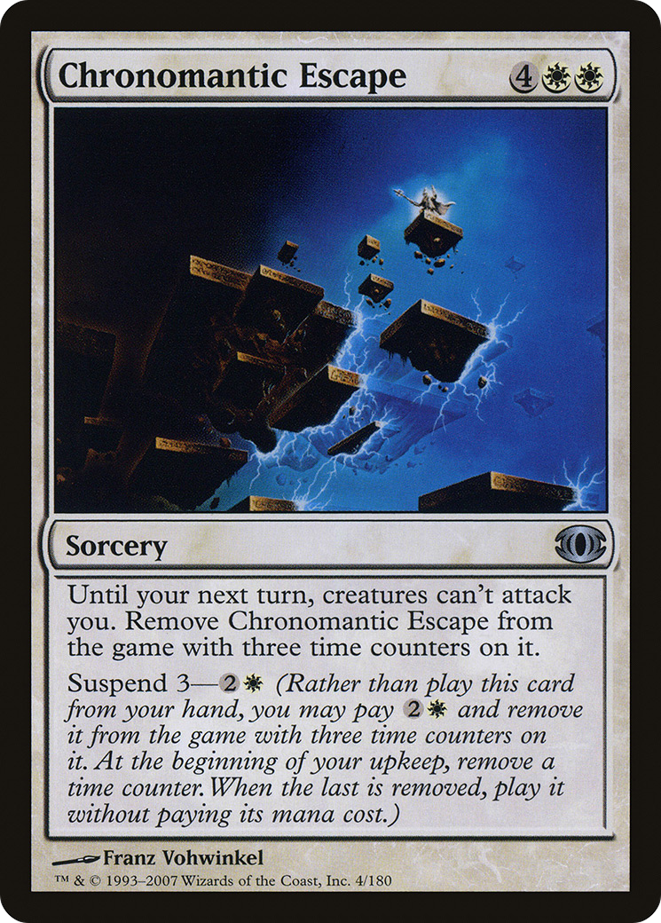 Chronomantic Escape (FUT-004) [Future Sight] Foil MTG Single Wizards of the Coast