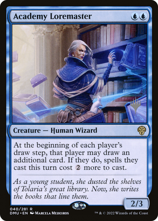 Academy Loremaster (PPDMU-040) [Dominaria United Promos] MTG Single Wizards of the Coast