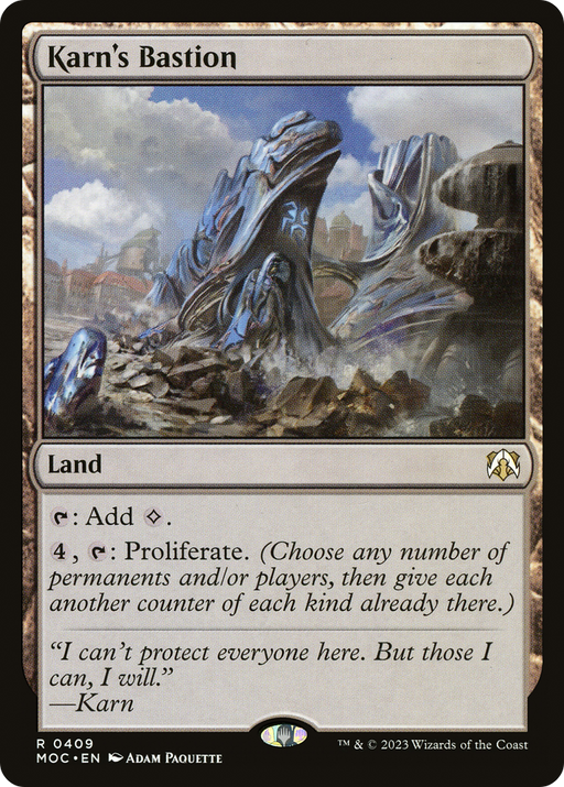 Karn's Bastion (MOC-409) [March of the Machine Commander] MTG Single Wizards of the Coast