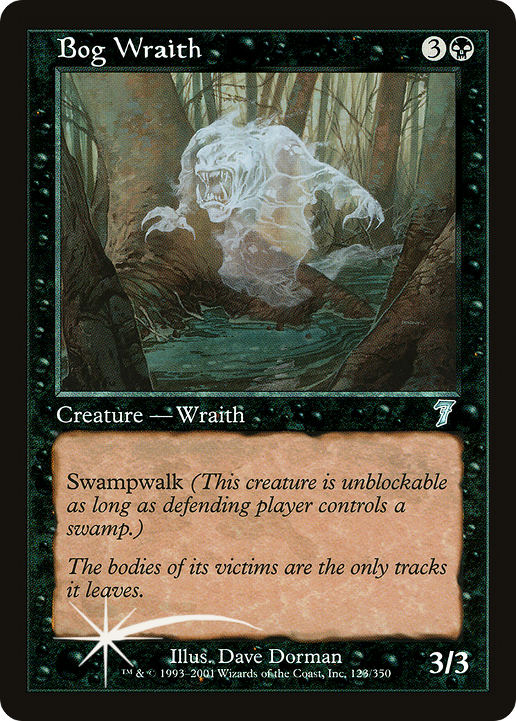 Bog Wraith (7ED-123) [7th Edition] MTG Single Wizards of the Coast