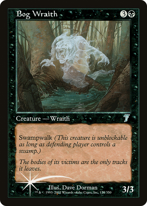Bog Wraith (7ED-123) [7th Edition] MTG Single Wizards of the Coast