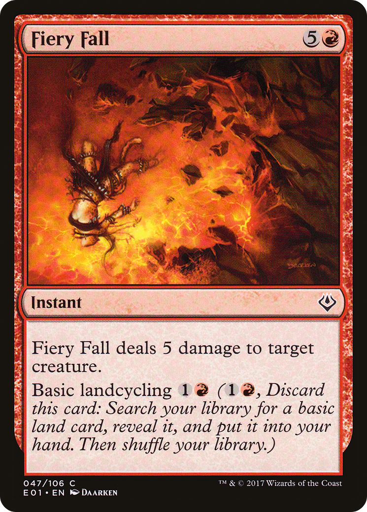 Fiery Fall (AC2-047) [Misc] Archenemy: Nicol Bolas MTG Single Wizards of the Coast