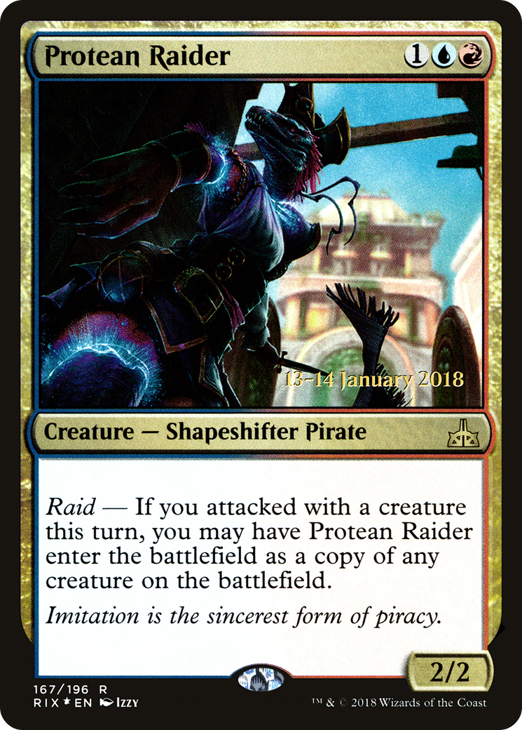 Protean Raider (PRE-167) [Rivals of Ixalan Promos] Foil MTG Single Wizards of the Coast