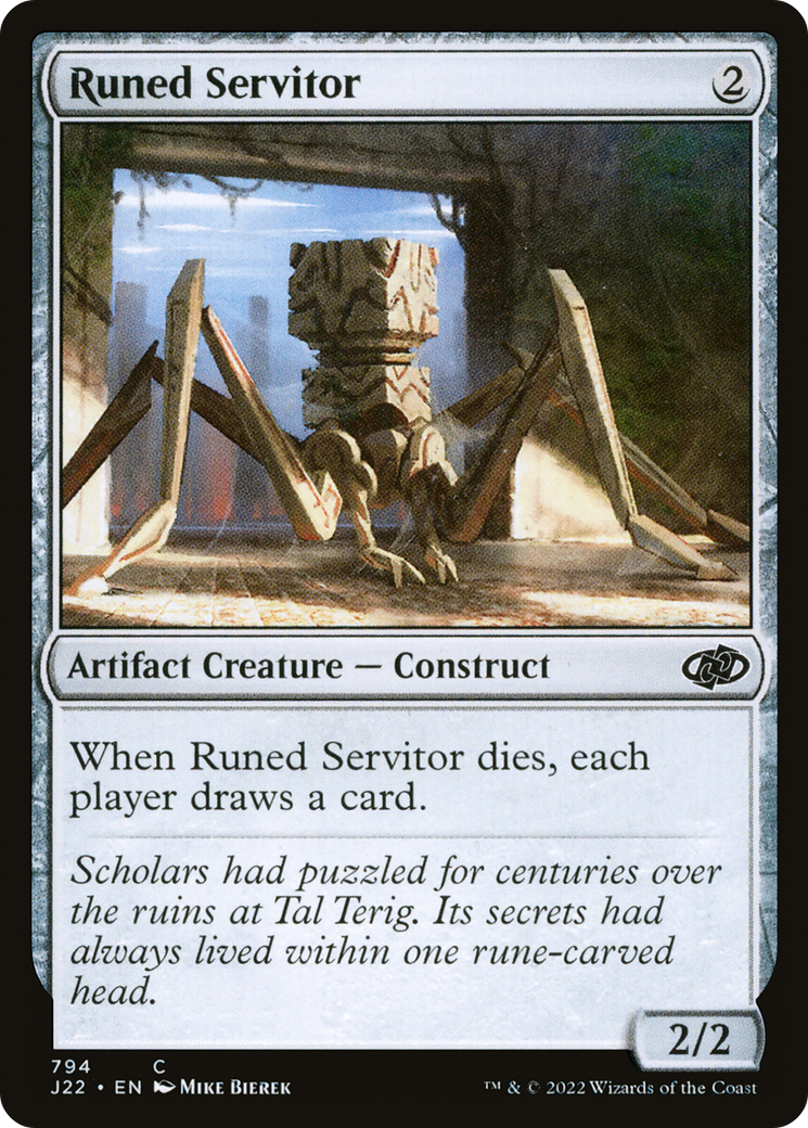 Runed Servitor (J22-794) [Jumpstart 2022] MTG Single Wizards of the Coast