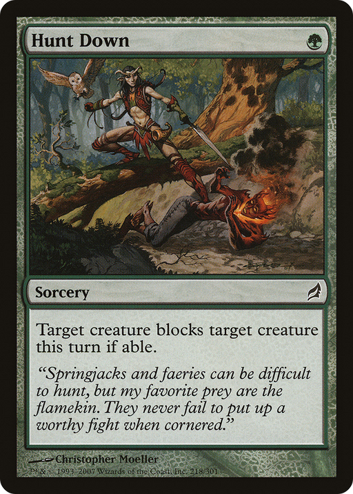 Hunt Down (LRW-218) [Lorwyn] MTG Single Wizards of the Coast