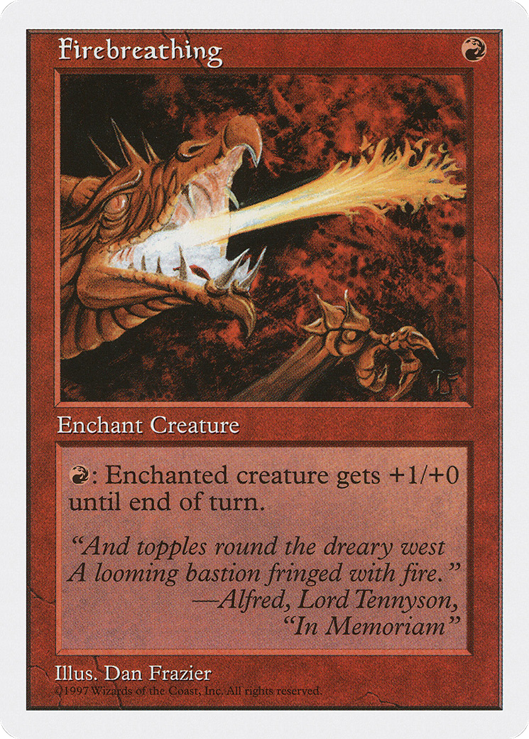 Firebreathing (5ED-) [Fifth Edition] MTG Single Wizards of the Coast