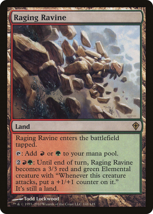 Raging Ravine (WWK-141) [Worldwake] Foil MTG Single Wizards of the Coast
