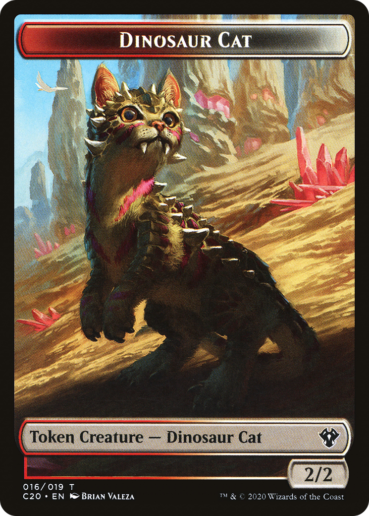 Dinosaur Cat (TC20-016) [Tokens] Commander 2020 Tokens MTG Single Wizards of the Coast