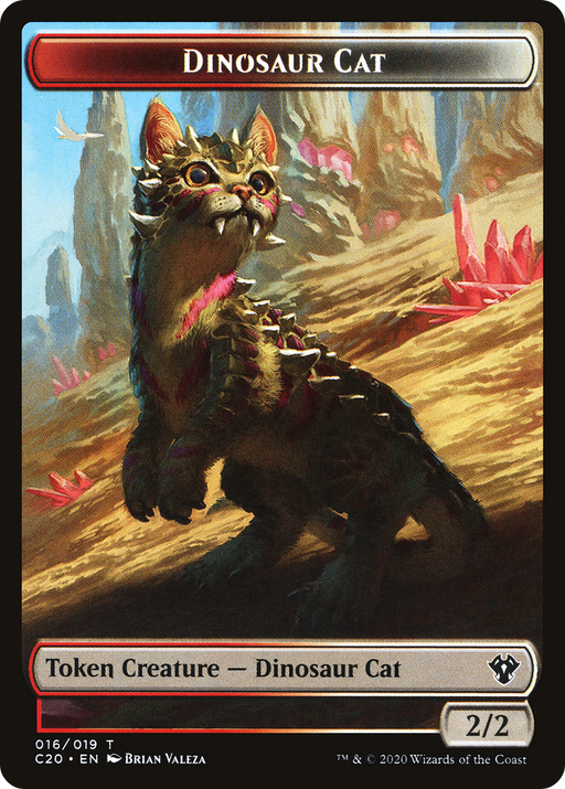 Dinosaur Cat (TC20-016) [Tokens] Commander 2020 Tokens MTG Single Wizards of the Coast