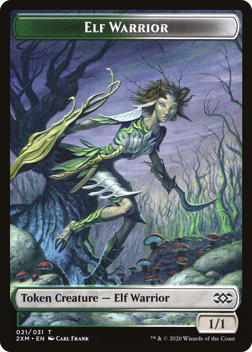 Elf Warrior (T2XM-021) [Tokens] Double Masters Tokens Foil MTG Single Wizards of the Coast
