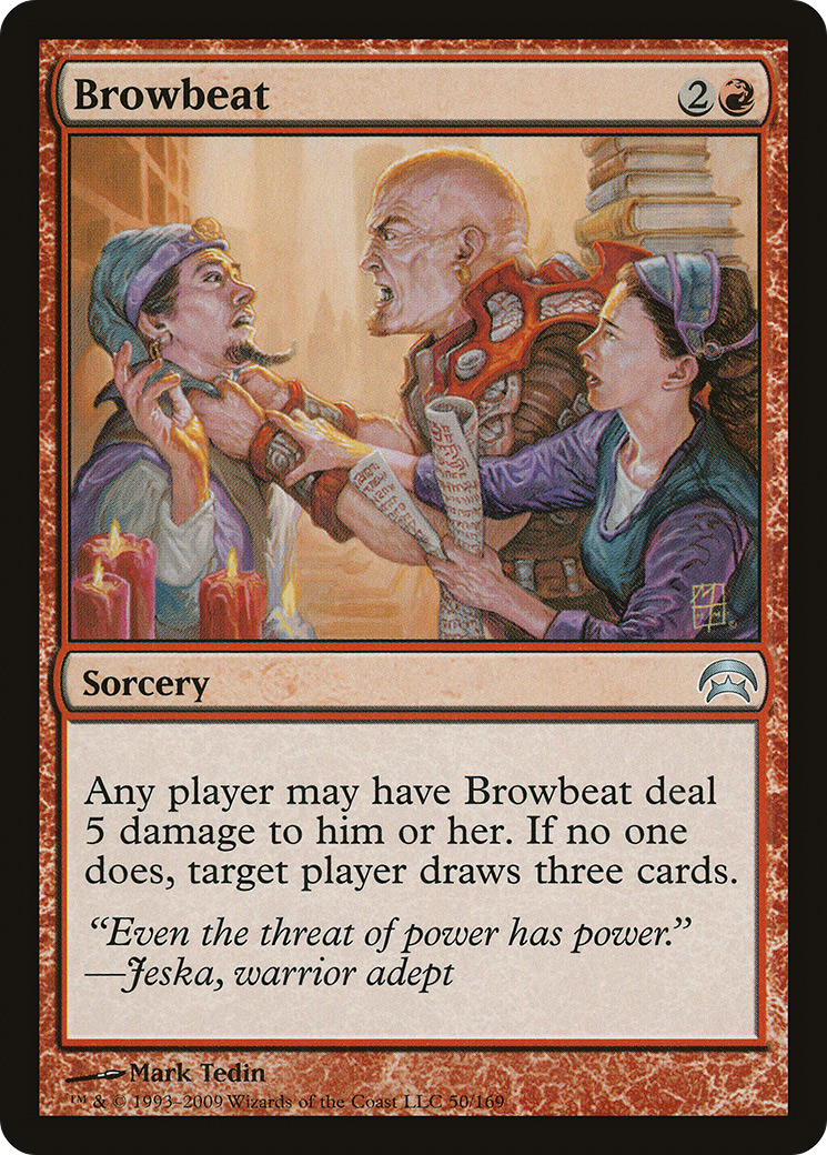 Browbeat (HOP-050) [Misc] Planechase MTG Single Wizards of the Coast