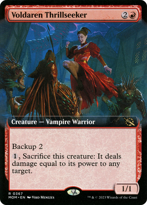 Voldaren Thrillseeker (MOM-367) [March of the Machine] (Extended Art) MTG Single Wizards of the Coast