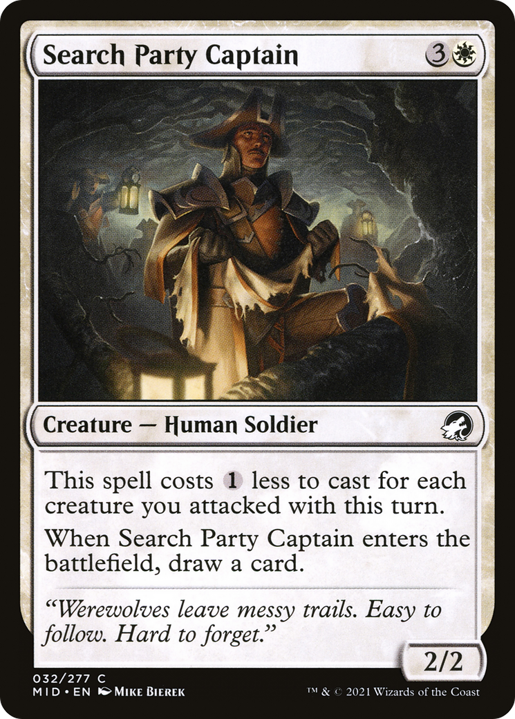 Search Party Captain (MID-032) [Innistrad: Midnight Hunt] MTG Single Wizards of the Coast