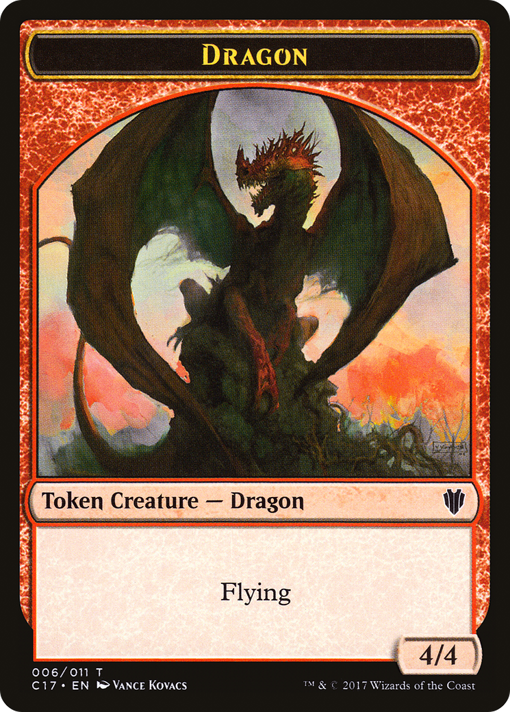Dragon (TC17-006) [Tokens] Commander 2017 Tokens MTG Single Wizards of the Coast