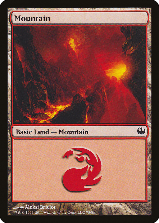 Mountain (DDG-078) [Misc] Duel Decks: Knights vs. Dragons MTG Single Wizards of the Coast