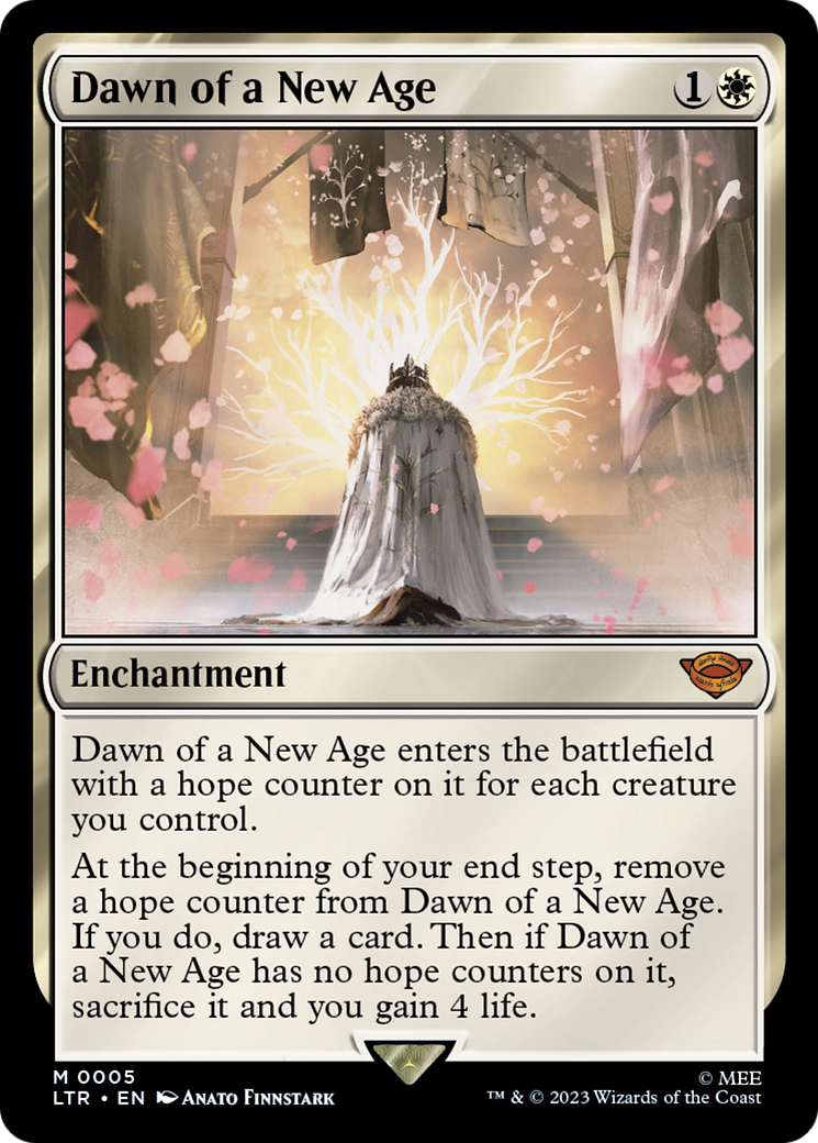 Dawn of a New Age (LTR-005) [The Lord of the Rings: Tales of Middle-earth] MTG Single Wizards of the Coast