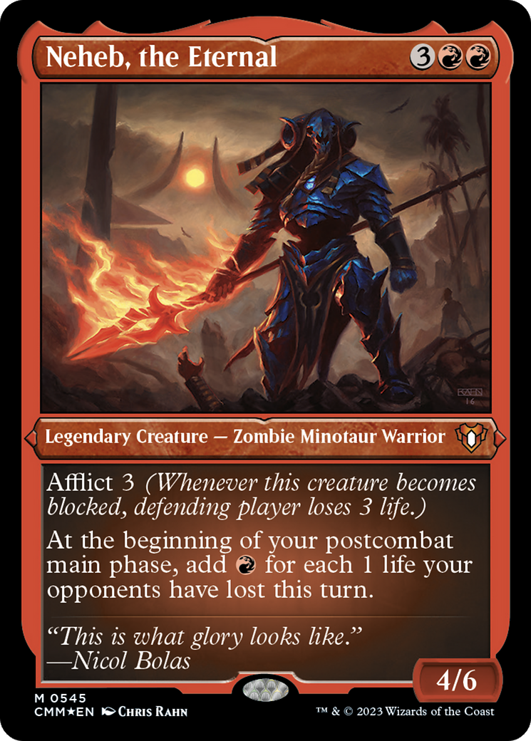 Neheb, the Eternal (CMM-545) [Commander Masters] Etched Foil MTG Single Wizards of the Coast