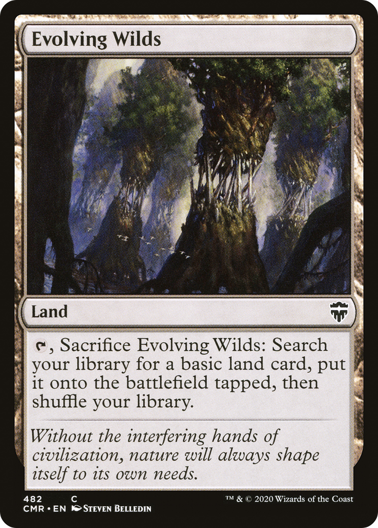 Evolving Wilds (CMR-482) [Commander Legends] MTG Single Wizards of the Coast