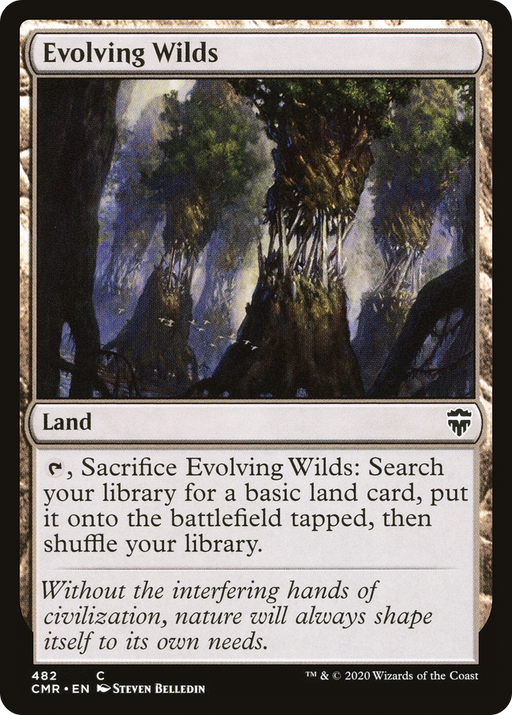 Evolving Wilds (CMR-482) [Commander Legends] MTG Single Wizards of the Coast