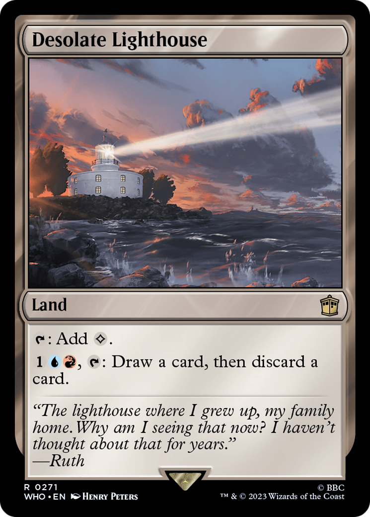 Desolate Lighthouse (WHO-271) [Doctor Who] MTG Single Wizards of the Coast