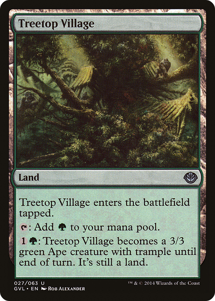 Treetop Village (DD3-) [Misc] Duel Decks Anthology: Garruk vs. Liliana MTG Single Wizards of the Coast